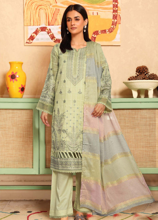Ajra by Johra Embroidered Dobby Lawn Unstitched 3Pcs