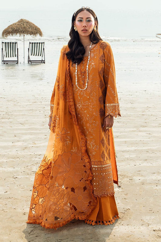 Nureh Khuwab Ebroidered & Embellished Swiss Voil Unstitched 3pcs - Jotey