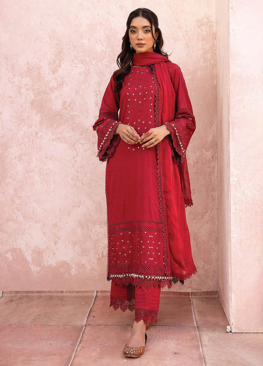 Mahrukh By Riaz Arts Embroidered Lawn 3pcs - Jotey