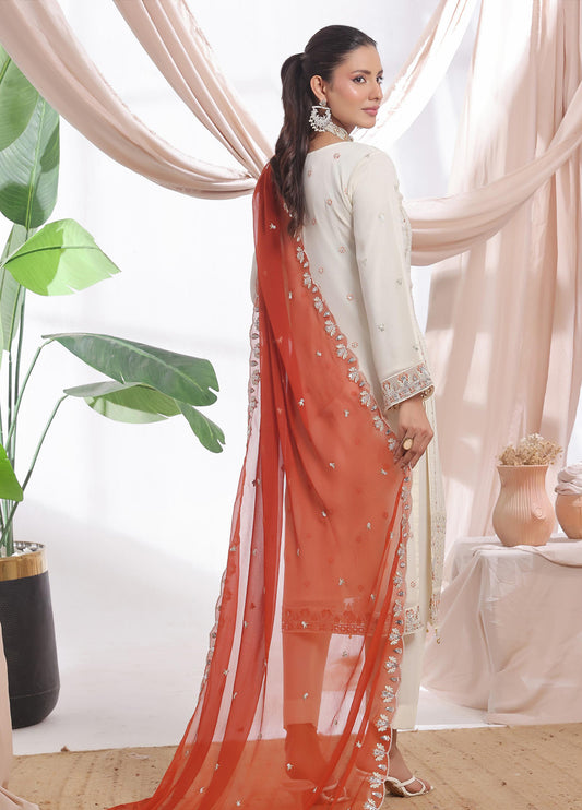 Aaina By Bin Hameed Luxury Embroidered Chiffon Unstitched 3 Piece