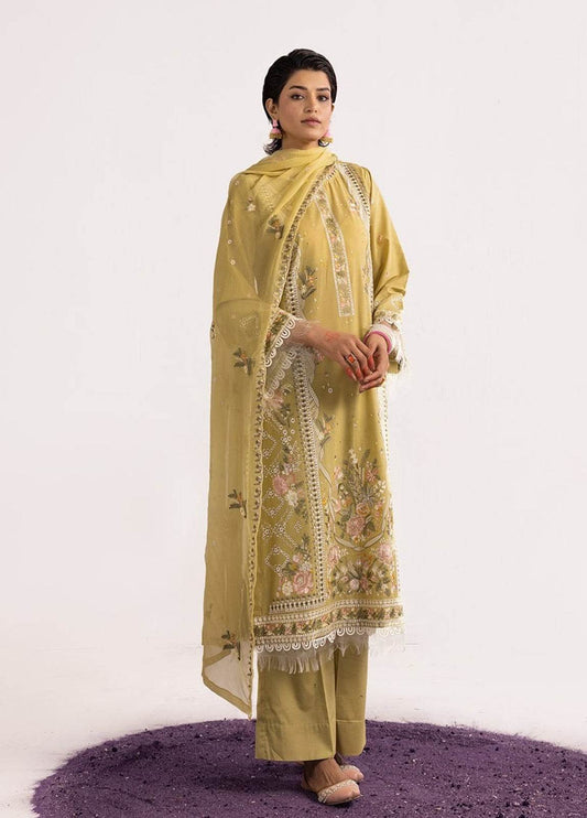 Gul-E-Bahaar By Khoobsurat Embroidered Lawn Unstitched 3pcs - Jotey