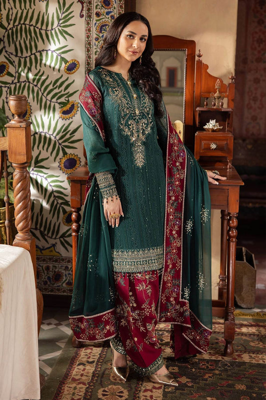 Alfaaz Embroidered Luxury Festive Edition Unstitched 3pcs - Jotey