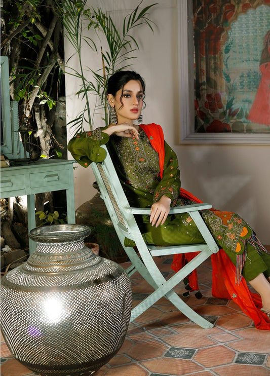Rimal Vol-20 Embroidered Lawn Unstitched 3pcs