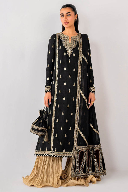 FESTIVE FORMALS BY JAZMIN Embroidered Chiffon Unstitched 3pcs - Jotey