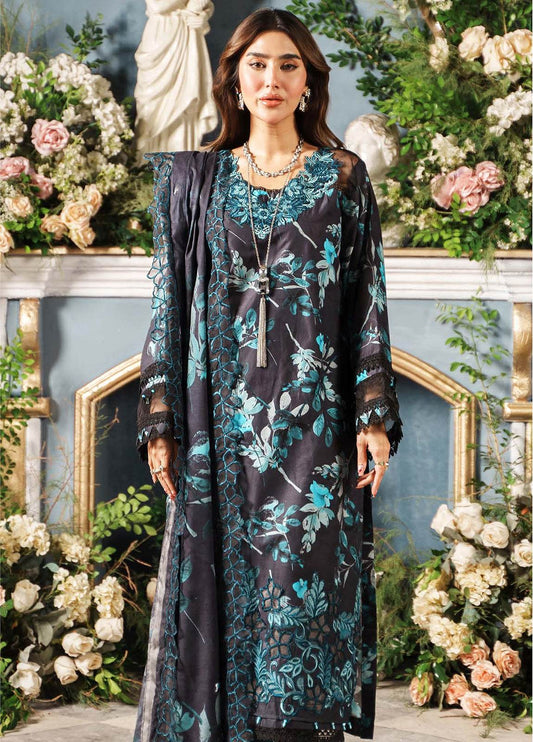 Printkari By Alzohaib Cutwork Embroidered Unstitched 3pcs - Jotey