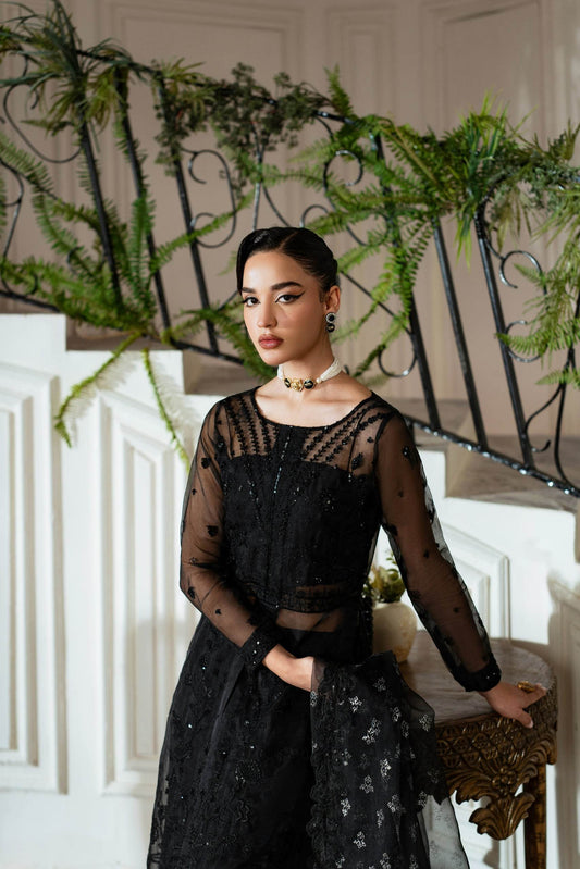 AZZAL MISHRI Luxury Festive Embroidered Unstitched 3pcs - Jotey