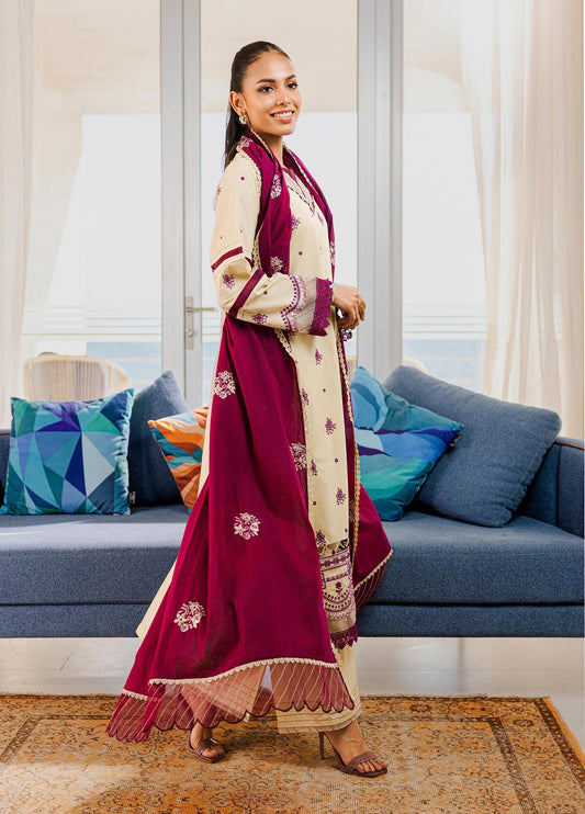 Zellbury Chikankari Embroidered Lawn Unstitched 3Pcs