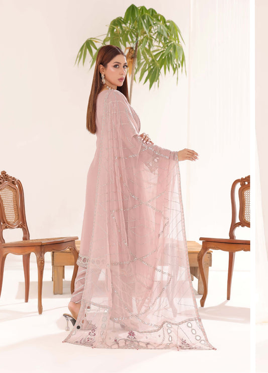 Sahiba By Bin khalid Embroidered Fancy Chiffon Unstitched Three Piece