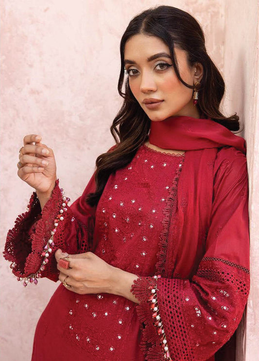 Mahrukh By Riaz Arts Embroidered Lawn 3pcs - Jotey