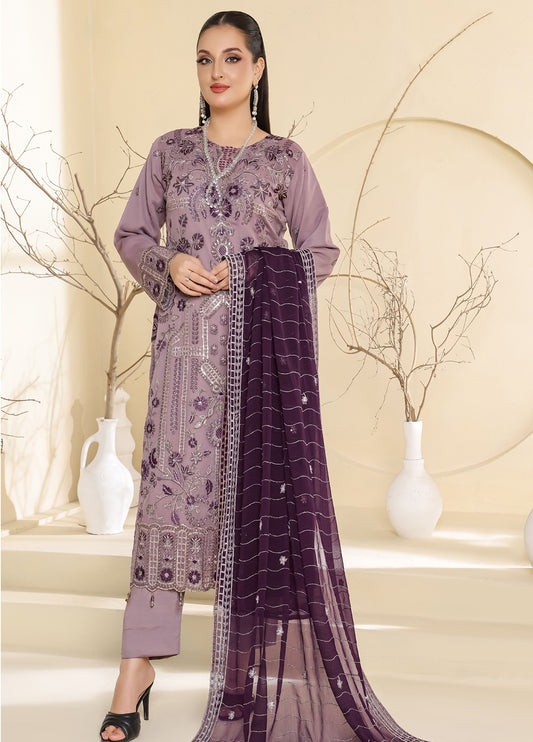 Raise By Bin Hameed Luxury Embroidered Chiffon Unstitched 3 Piece