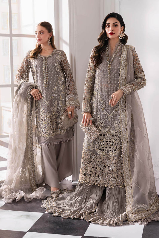 MARIA B. Embroidered Vol-30 Luxury Unstitched 3pcs - Jotey