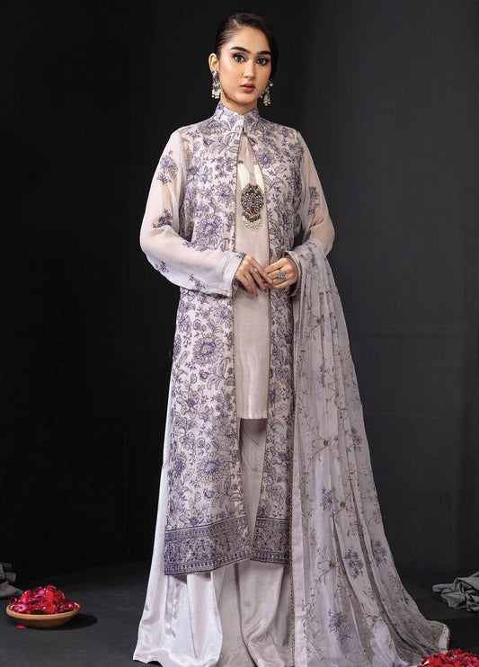 Khoobsurat Libas By Anaya Hoor Signature Chiffon Unstitched 3pcs - Jotey