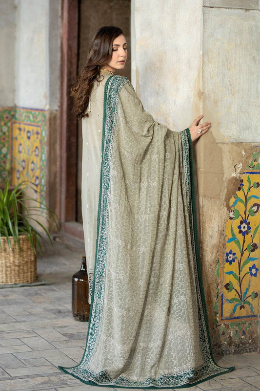 Premium Gold Swiss By Johra Vol-02 Embroidered Chiffon Unstitched 3Pcs - Jotey