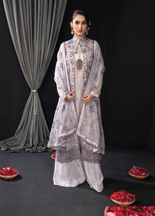 Khoobsurat Libas By Anaya Hoor Signature Chiffon Unstitched 3pcs - Jotey