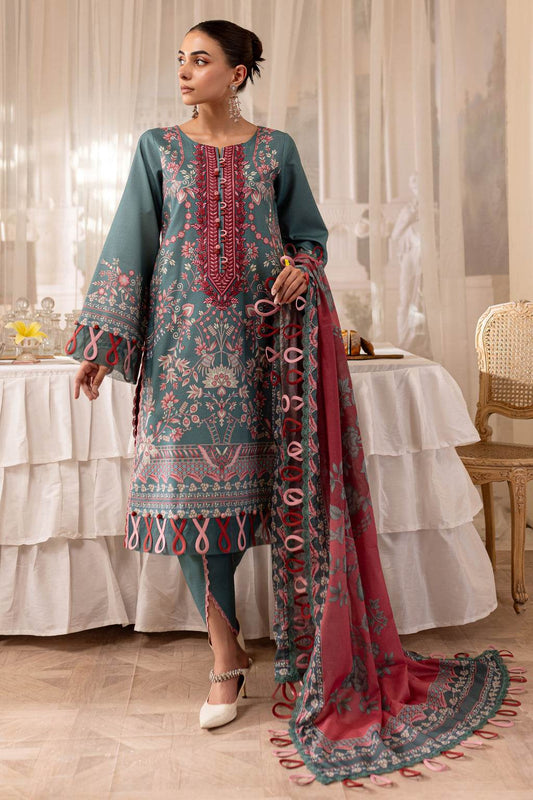 Jade Urbane Embroidered Lawn 3pcs - Jotey