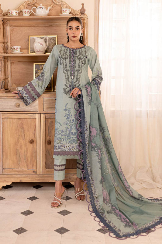 Jade Urbane Embroidered Lawn 3pcs - Jotey
