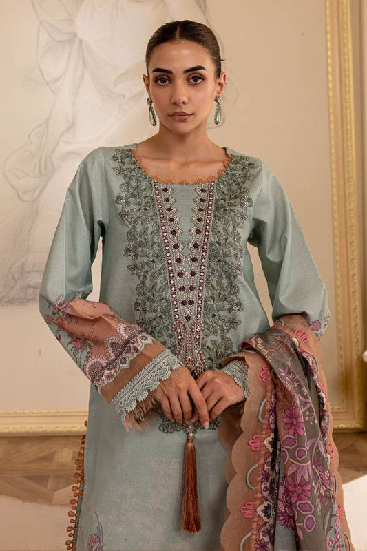Jade Urbane Embroidered Lawn 3pcs - Jotey
