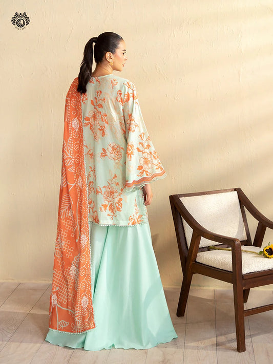 Kroma By Gull Jee Embroidered Digital Printed Lawn Unstitched 3 Piece