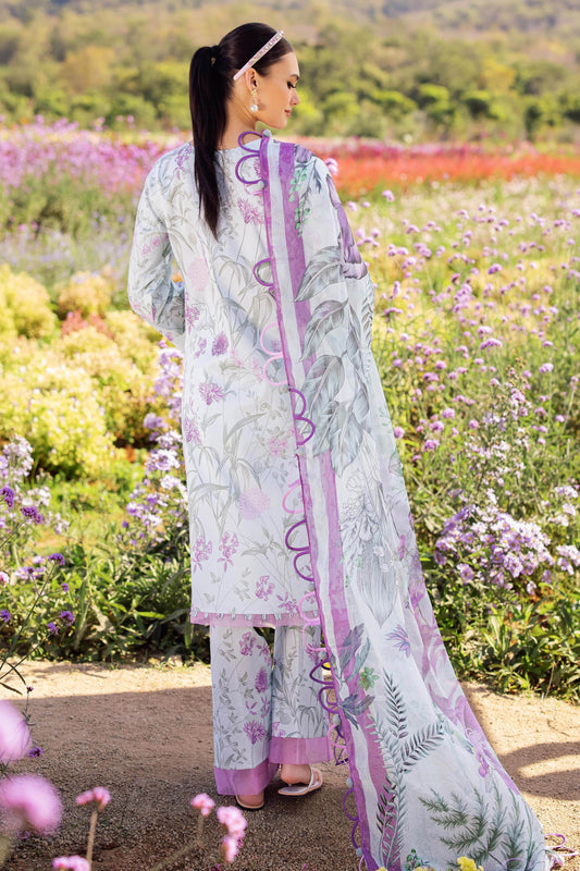 Jade Flora Embroidered Printed Lawn Unstitched 3pcs - Jotey