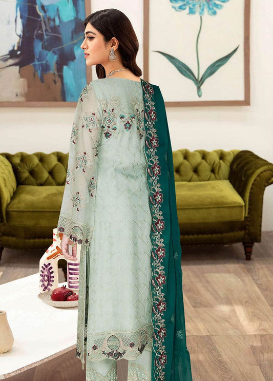 Sangeet By Ramsha Chiffon Unstitched 3pcs - Jotey