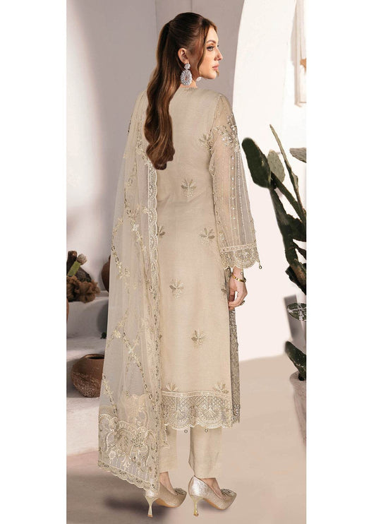 Ramsha Luxury Festive Formals Embroidered Unstitched 3pcs - Jotey