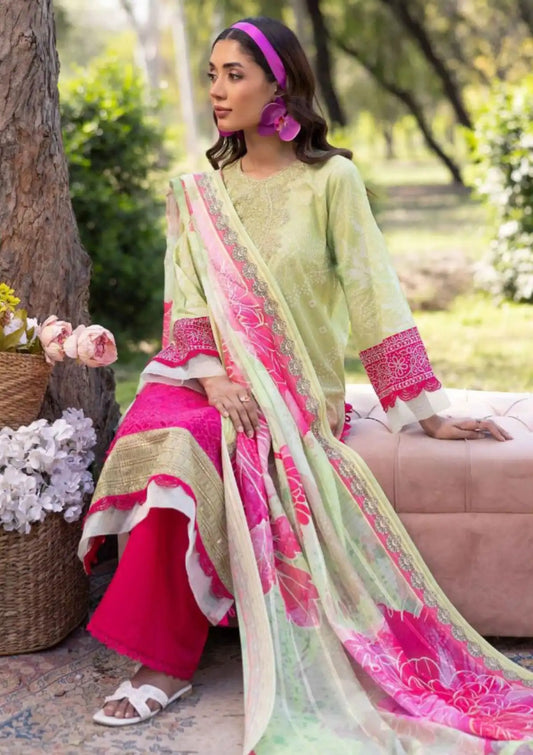 Nur Vantage Embroidered Lawn Unstitched 3 Piece