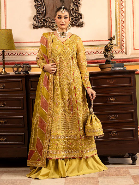 Rangreza by Zebtan Embroidered Organza Luxury Unstitched 3 Piece