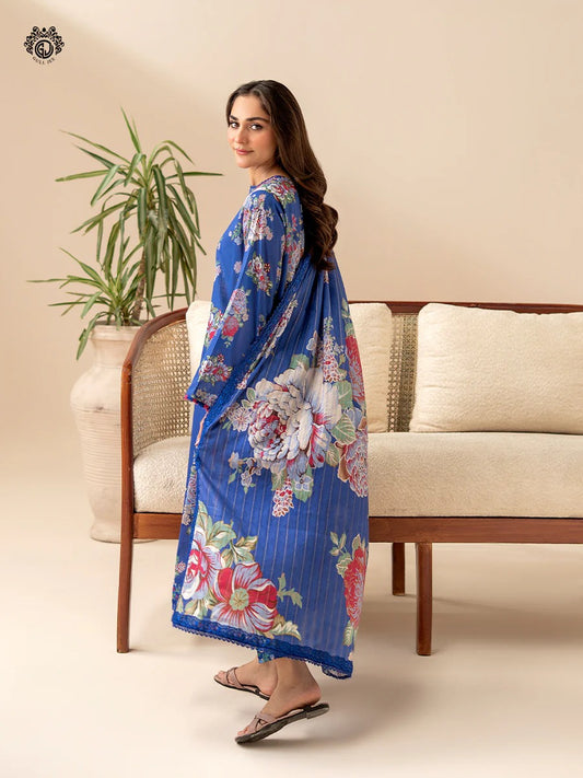 Ziva By Gull Jee Embroidered Digital Printed Lawn Unstitched 3 Piece