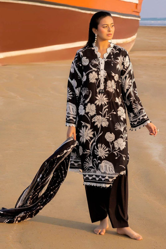 Gul Ahmed Printed Summer Lawn'25 Unstitched 3pcs - Jotey