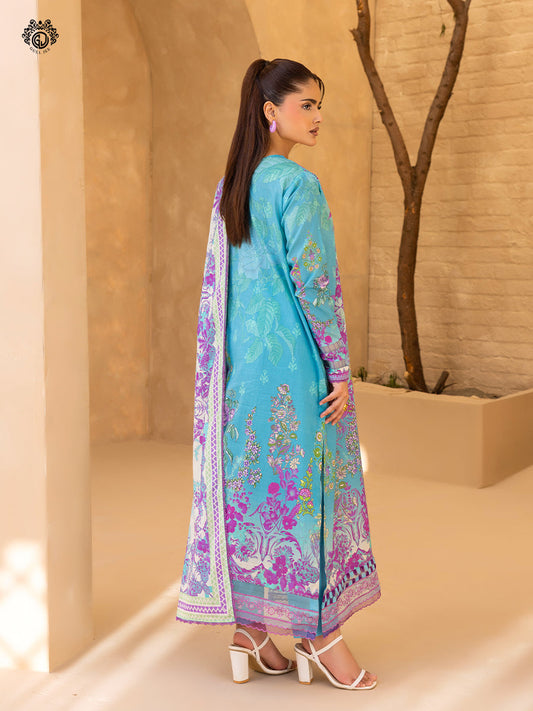 GullBano By Gull Jee Embroidered Edit'26 Digital Printed Lawn Unstitched 3Pcs