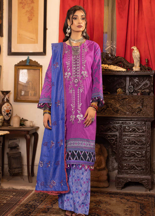 Rimal Vol-28 Embroidered & Sequence Work Lawn Unstitched 3pcs