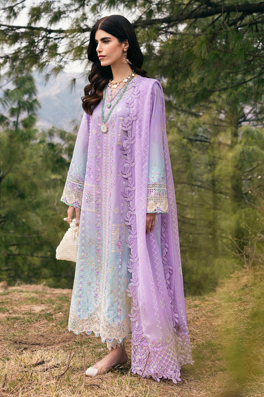 Qalamkar Qlinekari Embroidered Luxury Lawn Unstitched 3pcs