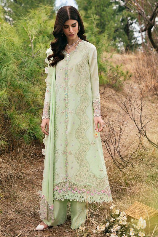 Qalamkar Qlinekari Embroidered Luxury Lawn Unstitched 3pcs