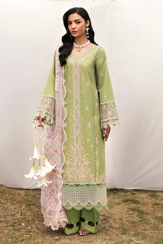 Qalamkar Qlinekari Embroidered Luxury Lawn Unstitched 3pcs