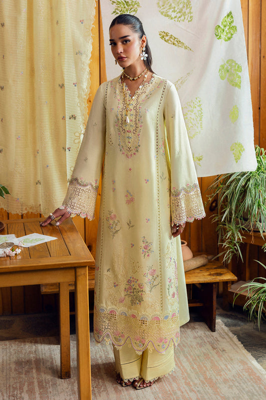 Qalamkar Qlinekari Embroidered Luxury Lawn Unstitched 3pcs