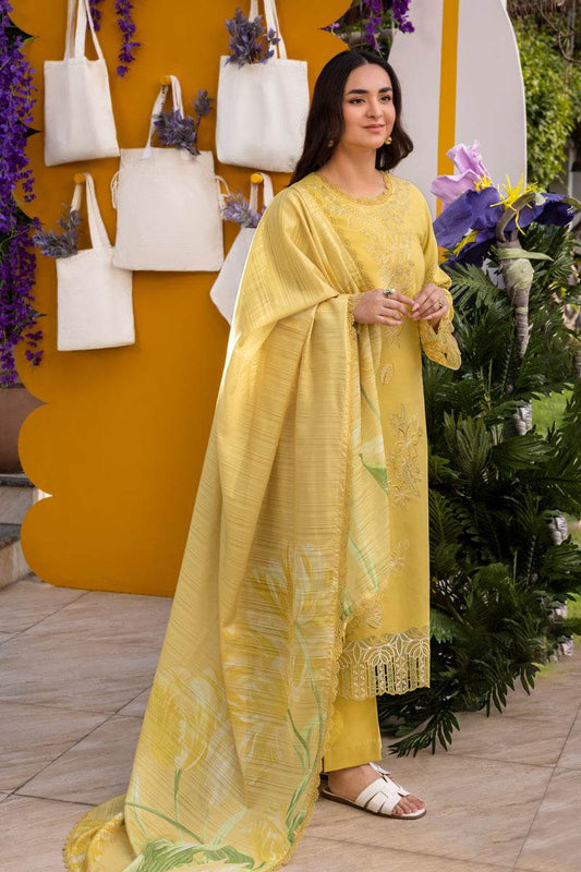 Rang Rasiya Florence Embroidered Lawn Unstitched 3pcs - Jotey