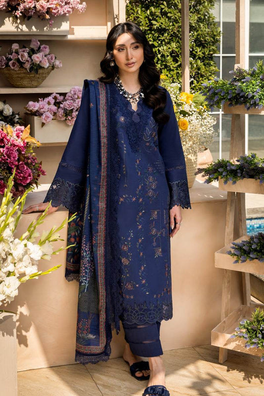 Rang Rasiya Florence Embroidered Lawn Unstitched 3pcs - Jotey