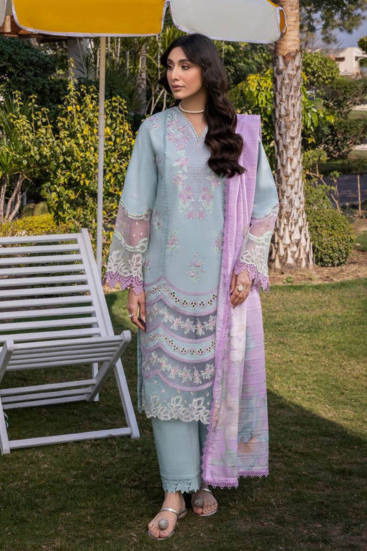 Rang Rasiya Florence Embroidered Lawn Unstitched 3pcs - Jotey