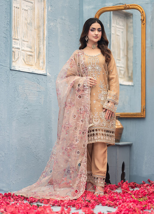 Rashi By Noori Embroidered Luxury Organza Festive Formal Stitched 3 Piece