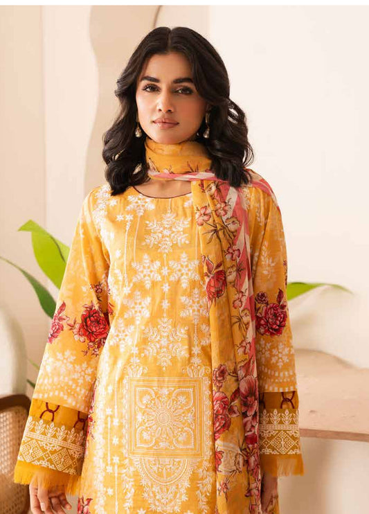 Nehal By Johra Embroidered Printed Lawn Unstitched 3Pcs