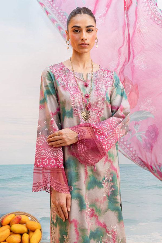 Nureh Gardenia Embroidered Lawn Unstitched 3pcs - Jotey