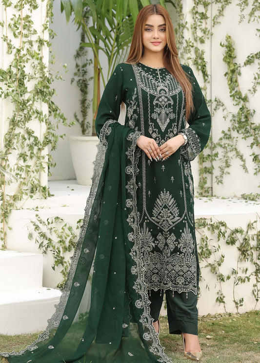 Lavish by Bin Hameed Luxury Embroidered Chiffon Semi-Stitched 3Pcs