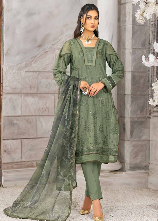 Rimal Vol-12 Embroidered & Sequence Work Lawn Unstitched 3pcs