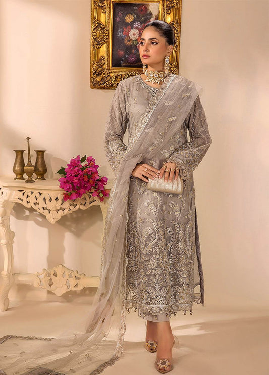 Chantelle By ZA Clothes Embroidered Stitched 3pcs - Jotey