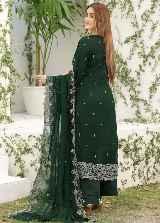 Lavish by Bin Hameed Luxury Embroidered Chiffon Semi-Stitched 3Pcs