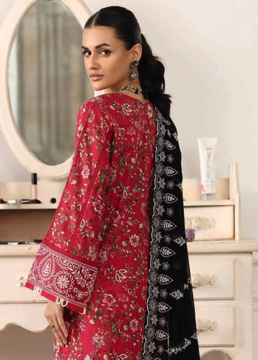 Shamna By Johra Embroidered Chikankari Printed Lawn Unstitched 3Pcs