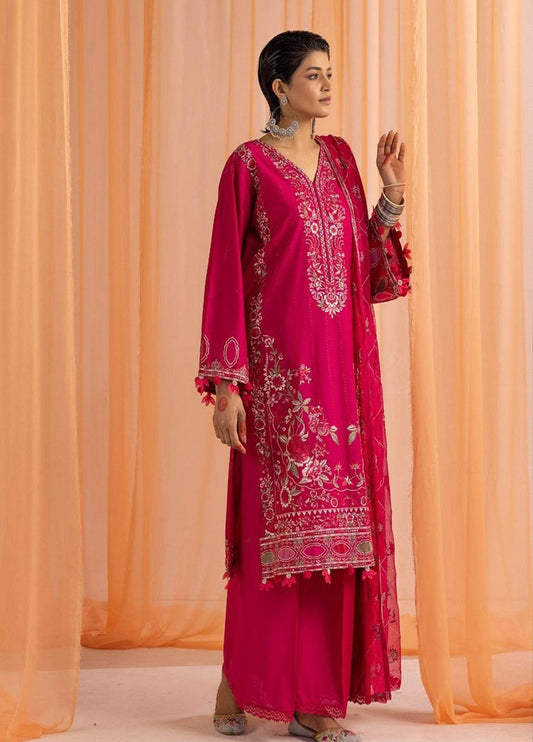 Gul-E-Bahaar By Khoobsurat Embroidered Lawn Unstitched 3pcs - Jotey