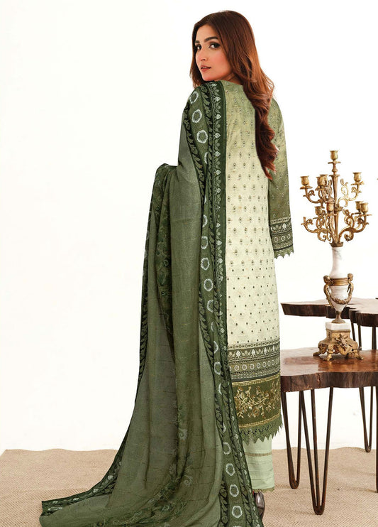 Roshna By Johra Embroidered Printed Lawn Unstitched 3Pcs