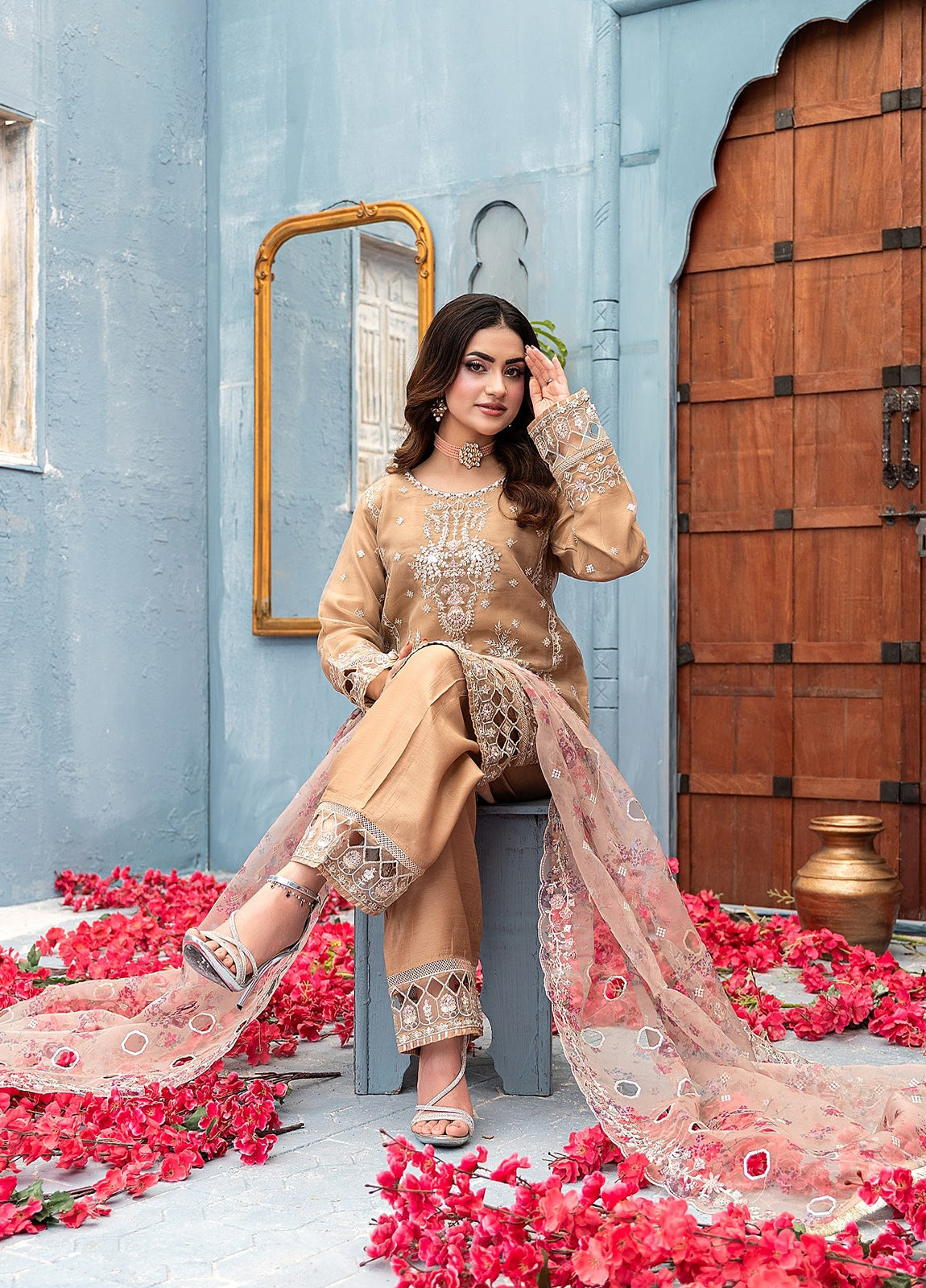 Rashi By Noori Embroidered Luxury Organza Festive Formal Stitched 3 Piece