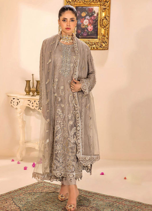 Chantelle By ZA Clothes Embroidered Stitched 3pcs - Jotey